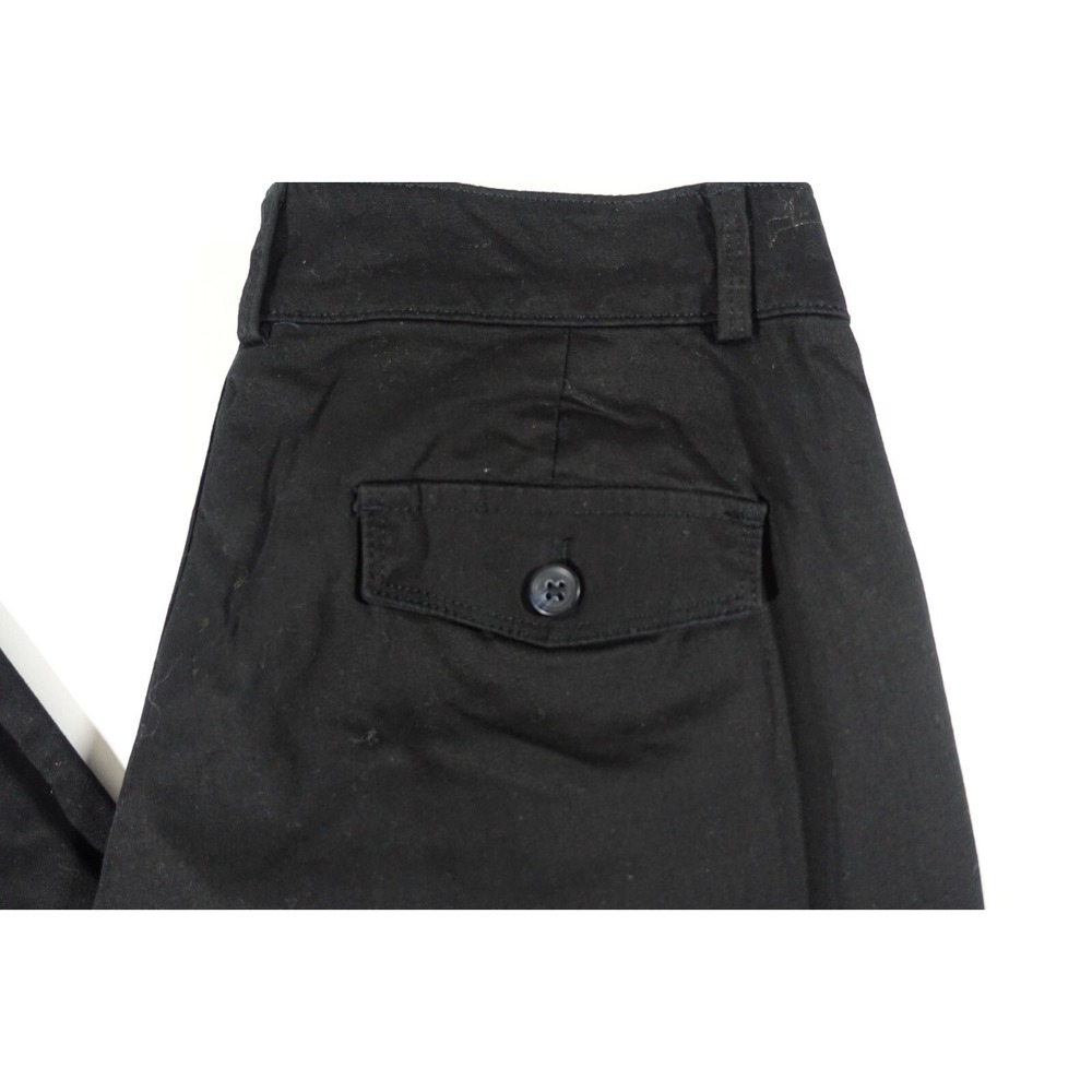 Dockers Khaki Pants Women 10 Petite Straight Leg Stretch Black NWT - Picture 2 of 7